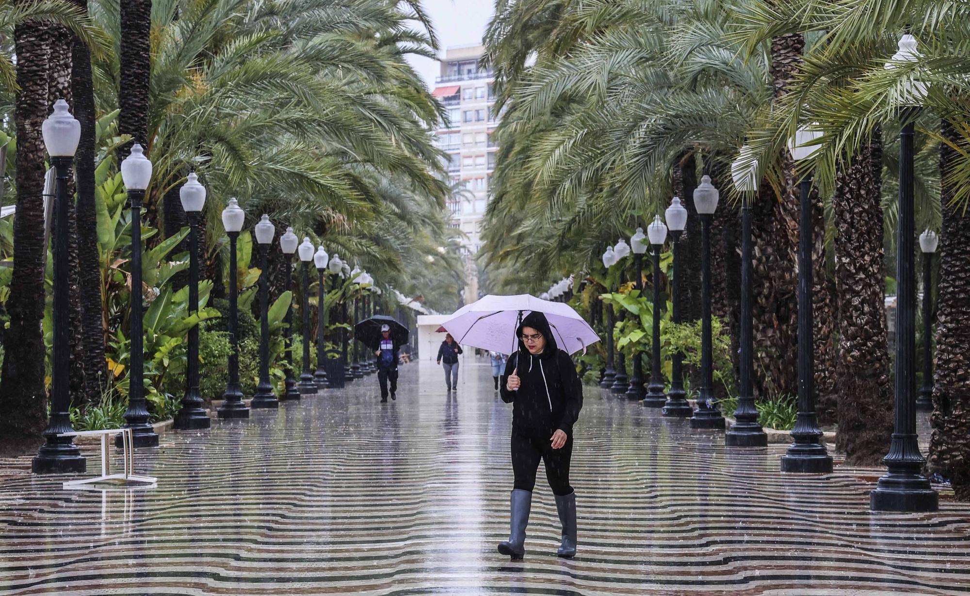 La DANA deja fuertes lluvias en Alicante