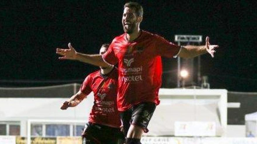 Liñán, celebrando el gol que marcó al Athletic Club en Copa del Rey.