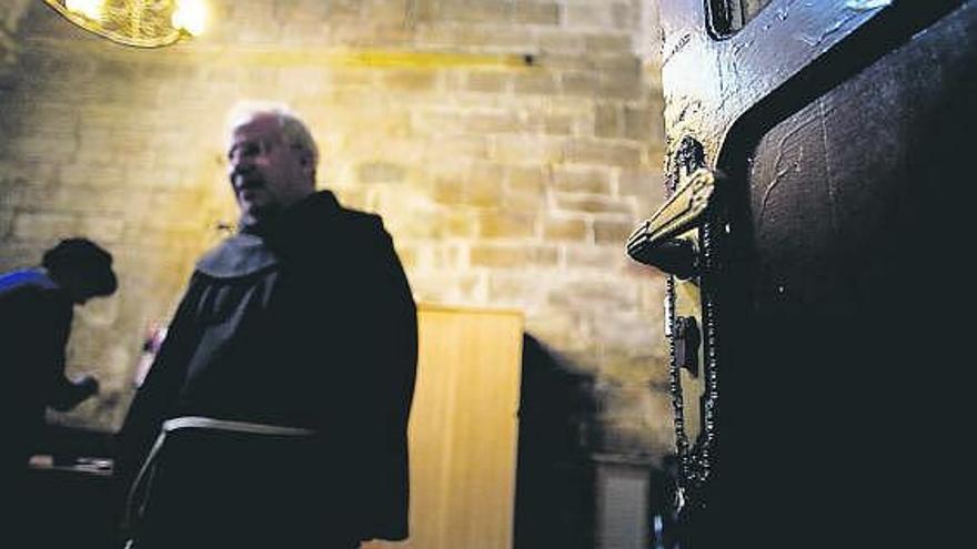 Estado en que quedó la cerradura de la nueva sacristía de la iglesia de los Padres.