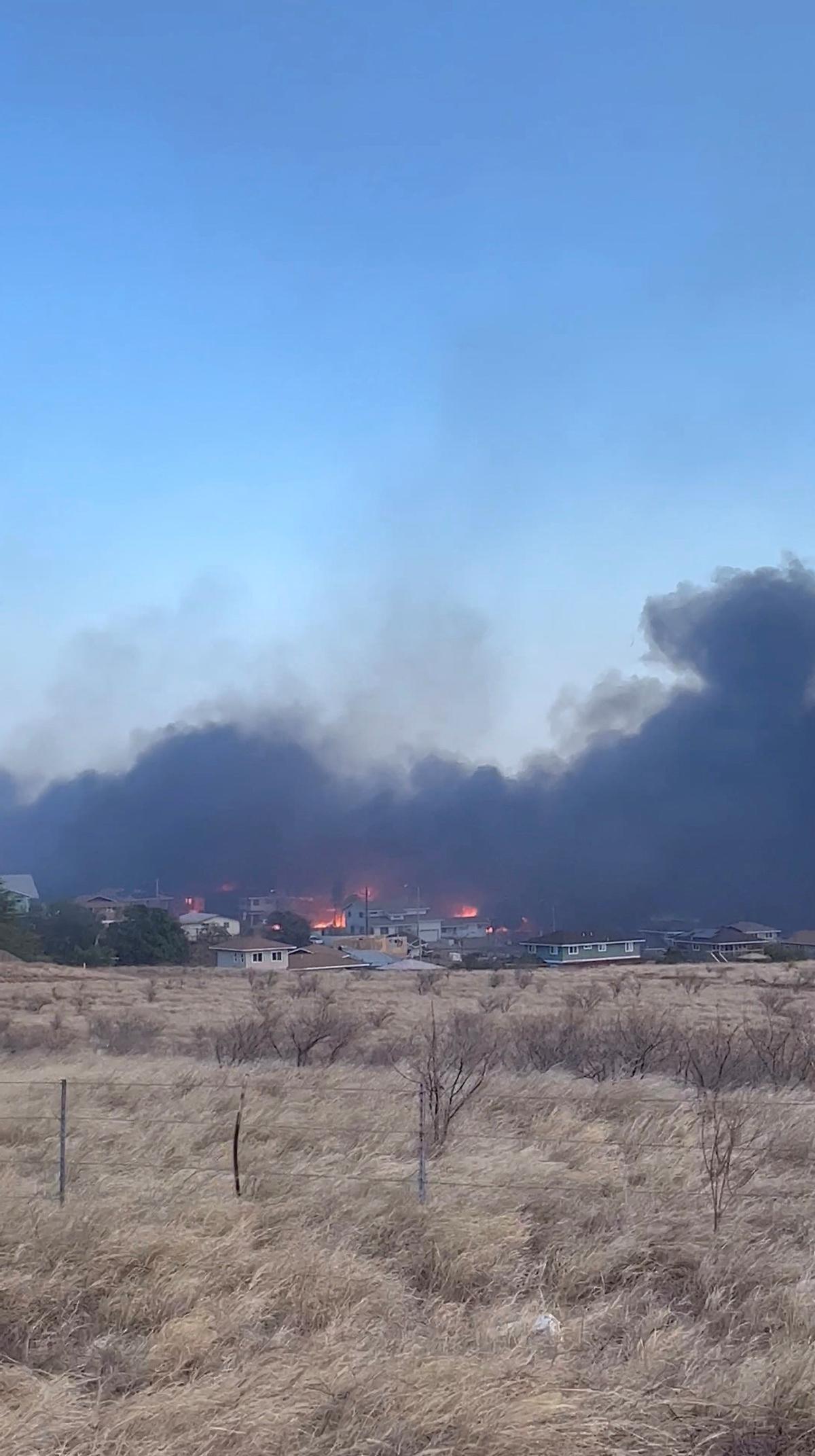 Incendios en la isla de Maui, en Hawái