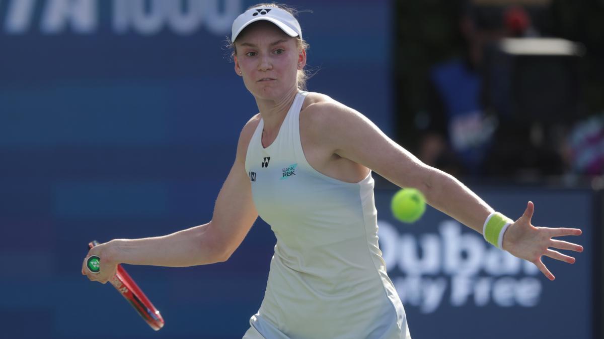 Rybakina se lesionó en el WTa 1000 de Dubái