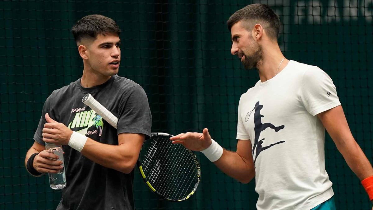 Alcaraz y Djokovic