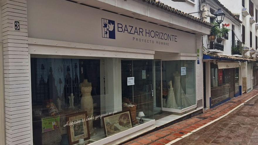 Un bazar solidario de Horizonte Proyecto Hombre ubicado en el Casco Antiguo de Marbella. | L. O.