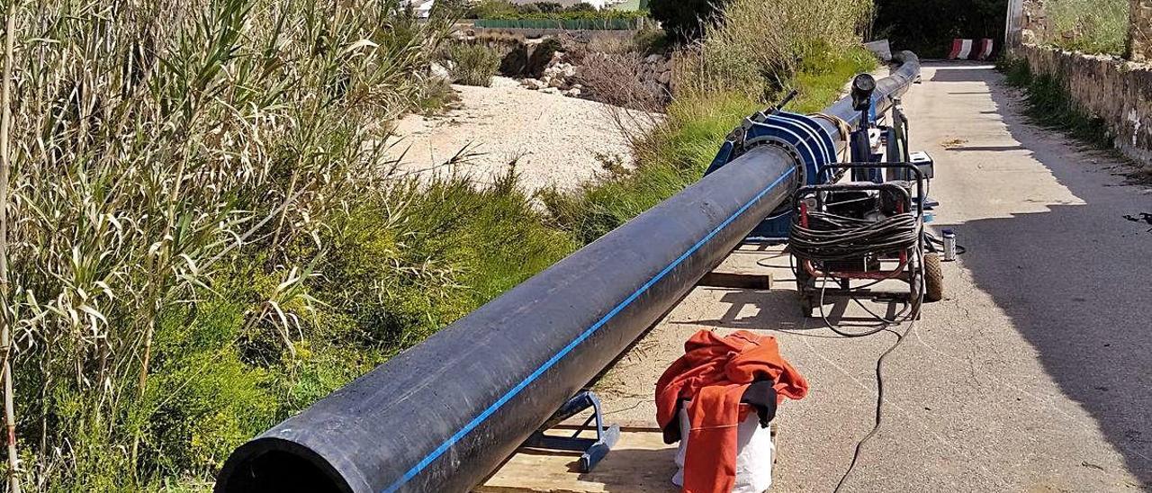 Xàbia lleva a cabo una obra esencial para garantizar el agua en verano