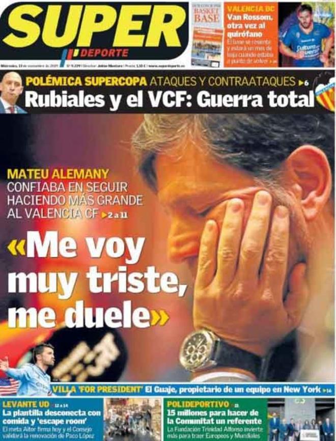 Las portadas del día en la prensa deportiva