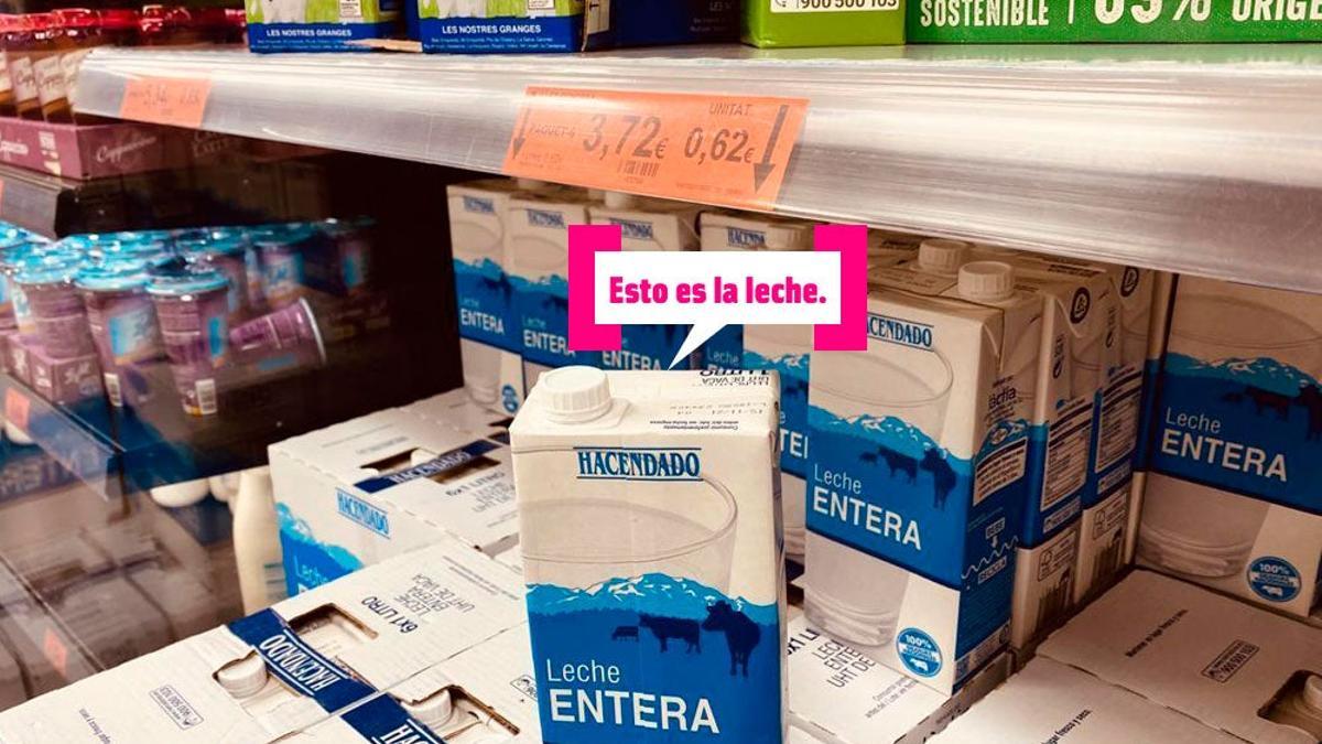 Brick de leche de Mercadona