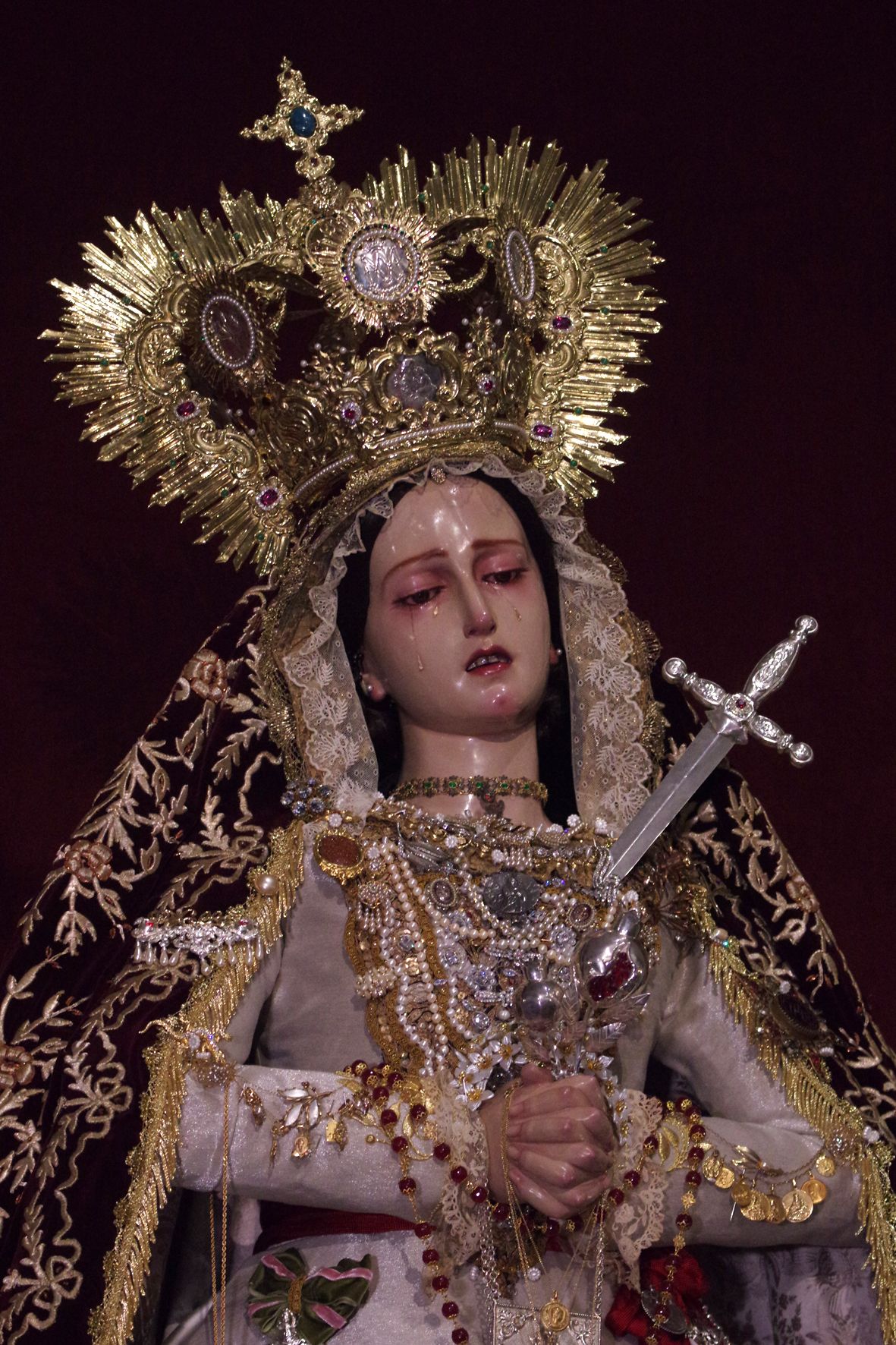 Bendición de la Virgen del Valle en la parroquia de la Natividad (La Paz)