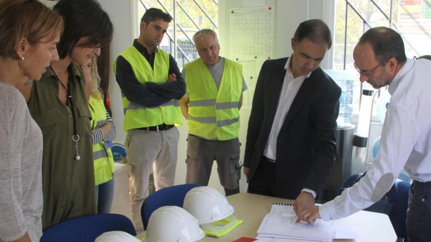 Josep Polanco, a la visita d&#039;obres.