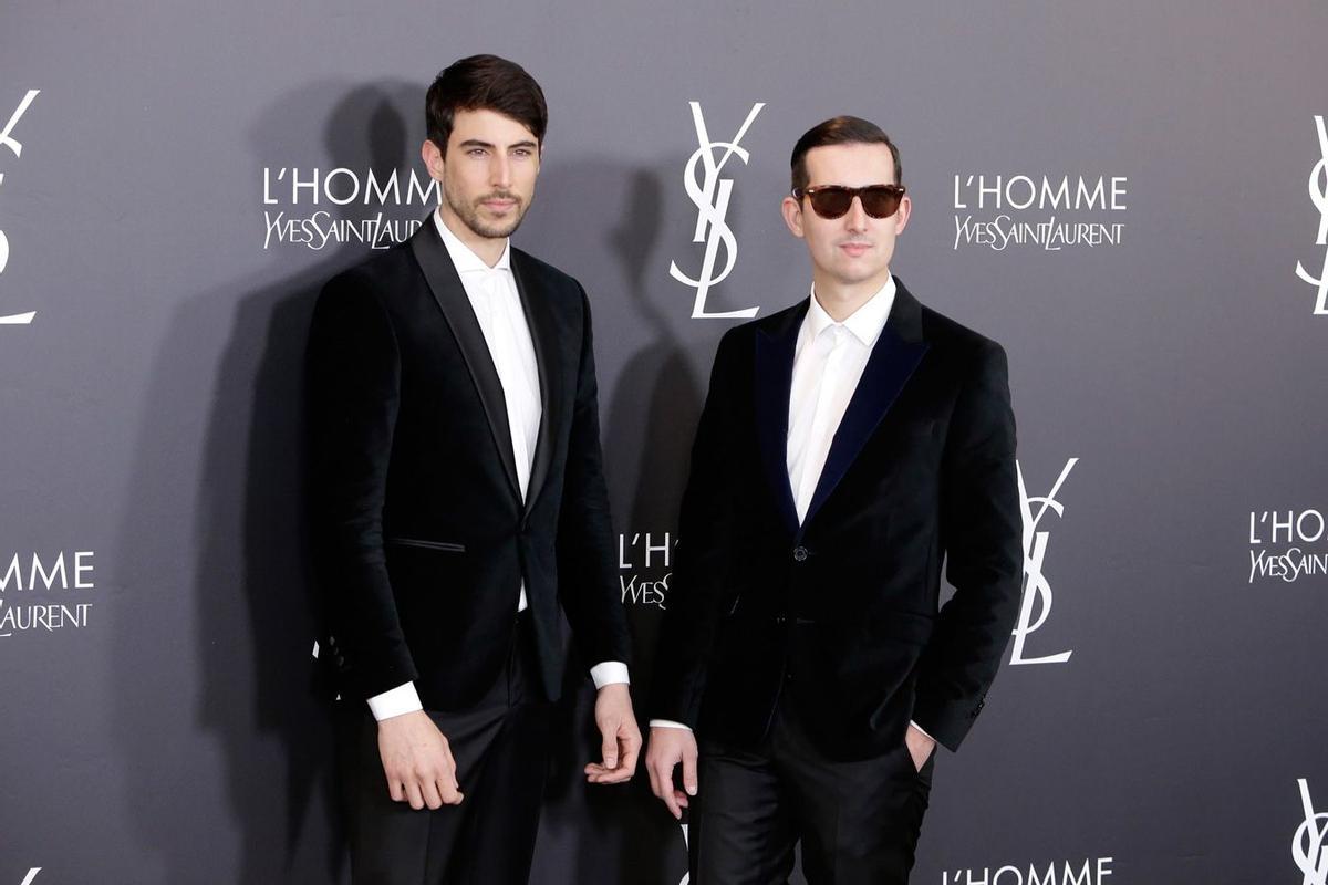 Crawford y Pepino Marino en la fiesta de YSL L'Homme en Madrid