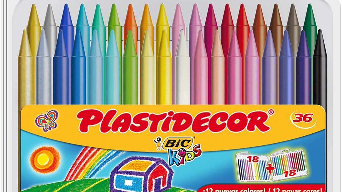 Comprar Pack de 12 Ceras Plásticas Colorear Kids Plastidecor