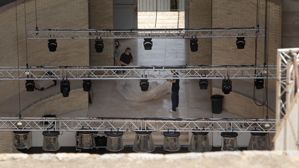 Obras en el Teatro Romano de Sagunt