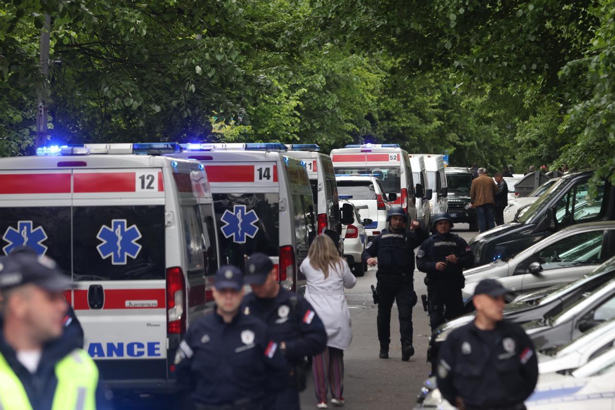 Masacre en una escuela de Belgrado