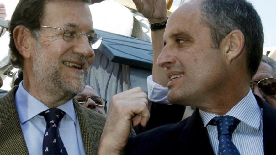 Rajoy y Camps, en las pasadas Fallas.