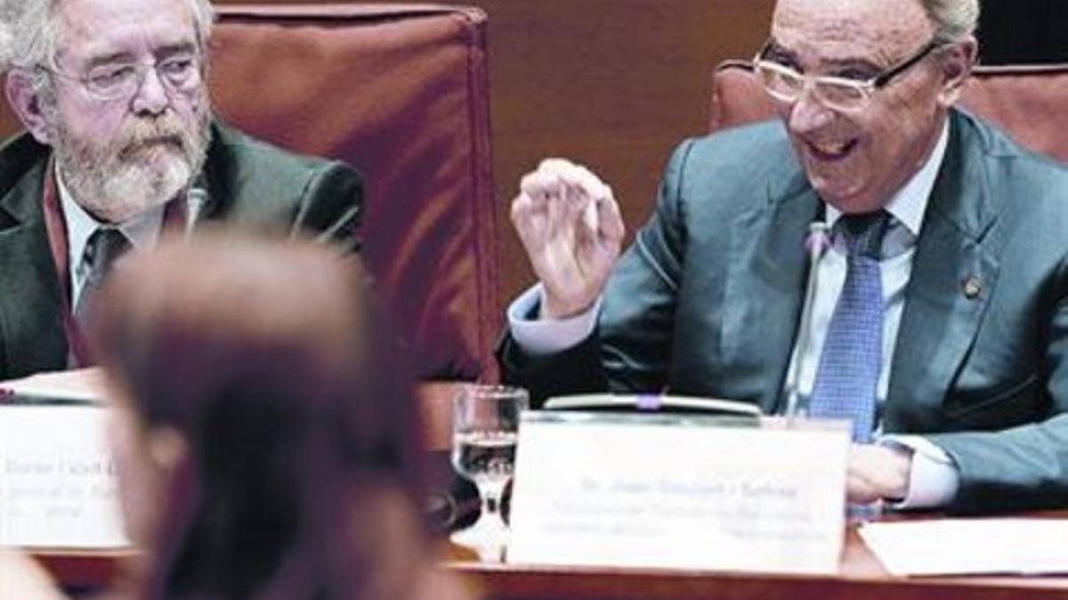 El presidente de Turisme de Barcelona, Joan Gaspart, ayer en el Parlament.