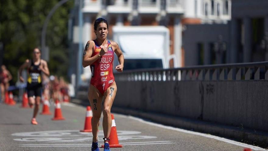 Miriam Casillas, en pleno esfuerzo.