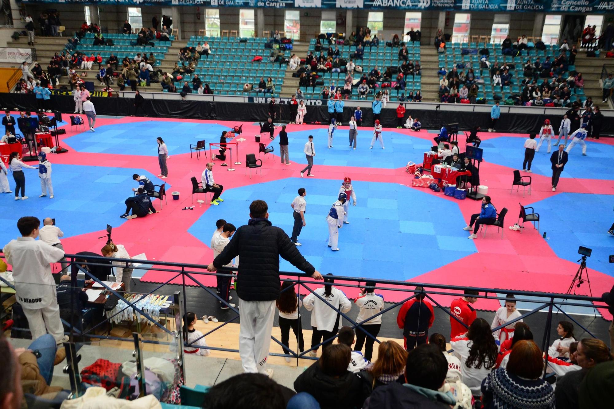 El Campeonato Gallego de Promesas y Veteranos llena O Gatañal de aficionados al taekwondo