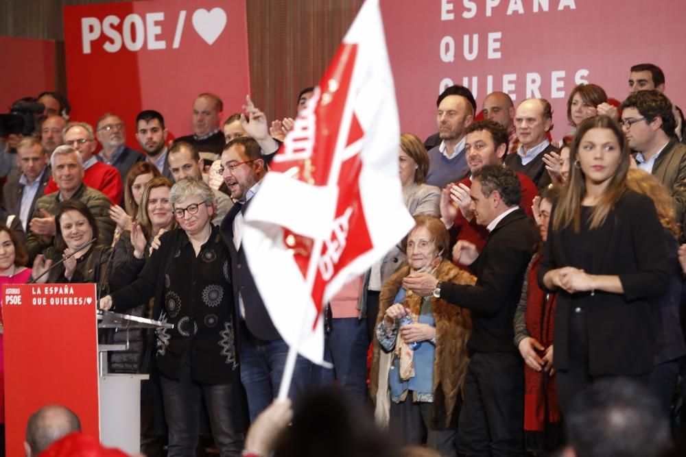 Mitín de Pedro Sánchez en Gijón