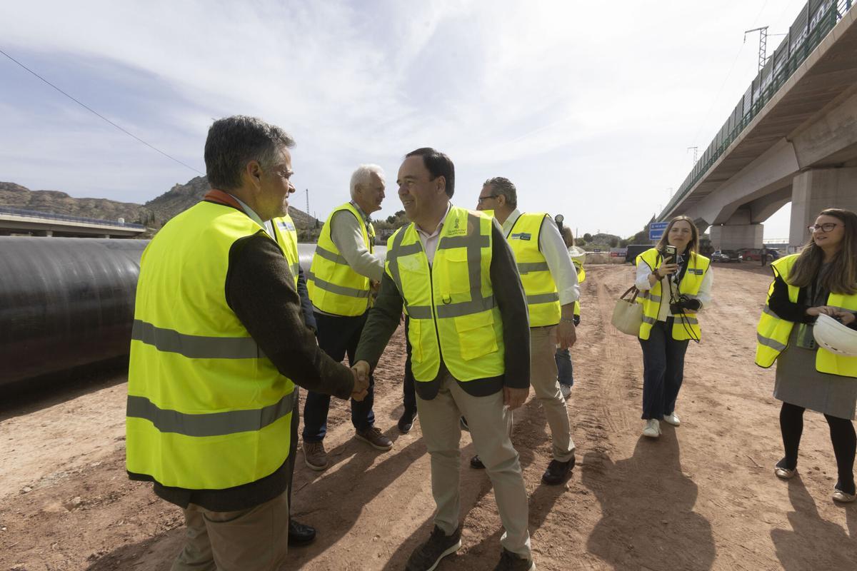 Juanfran Pérez Llorca acude a Novelda a un acto sobre el trasvase Tajo-Vinalopó, este martes.