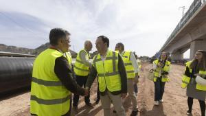 NOVELDA. El agua del trasvase del Júcar al Vinalopó llega a finales de año a 9,200 hectáreas OBRAS JUAN FRANCISCO PÉREZ LLORCA