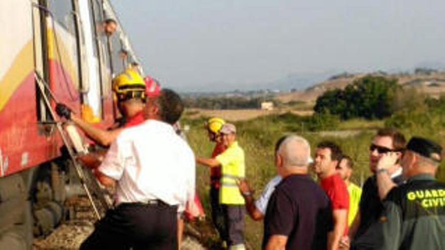 Blick auf die Unfallstelle