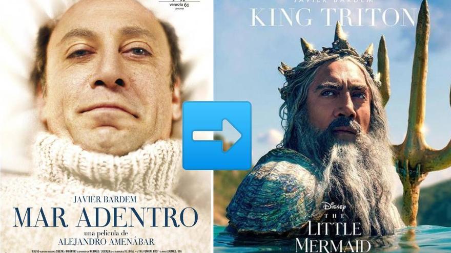 Javier Bardem vuelve &quot;mar adentro&quot; en &quot;La Sirenita&quot;