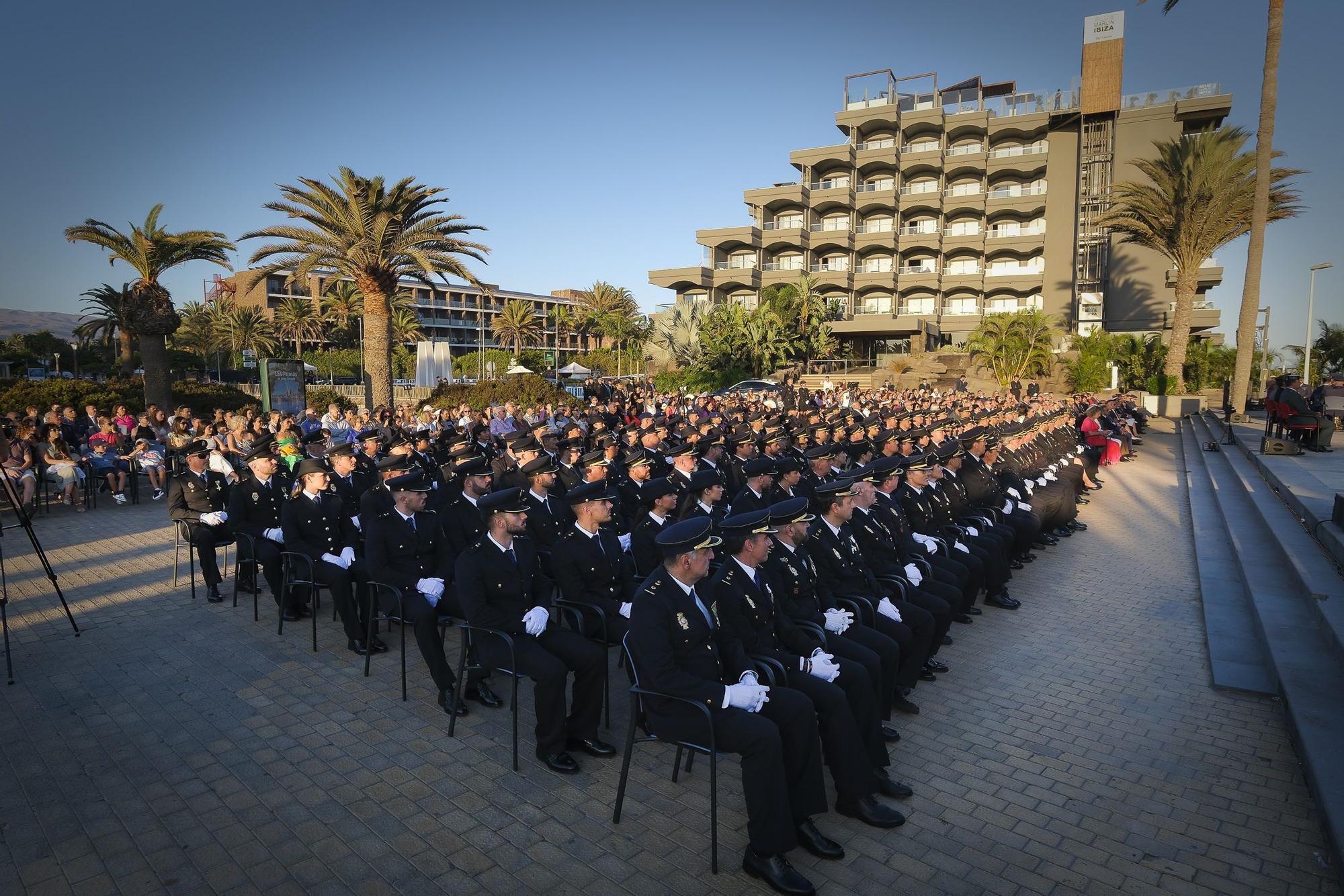 27-09-2024 SAN BARTOLOMÉ DE MASPALOMAS. Acto por el Día de la Policía Nacional, junto al Faro de Maspalomas  | 27/09/2024 | Fotógrafo: Andrés Cruz