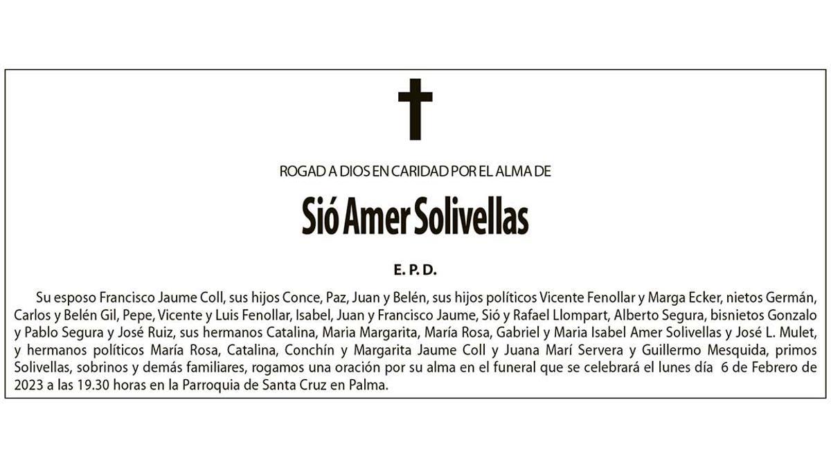 Sió Amer Solivellas