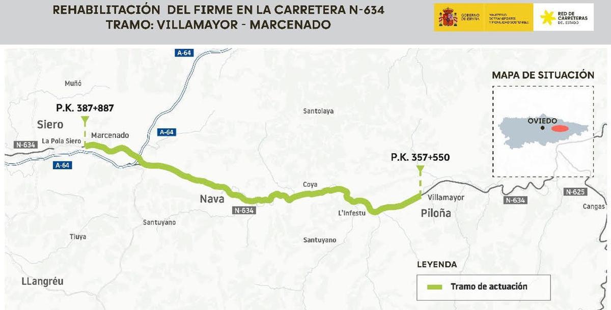 El trazado incluido en el proyecto.
