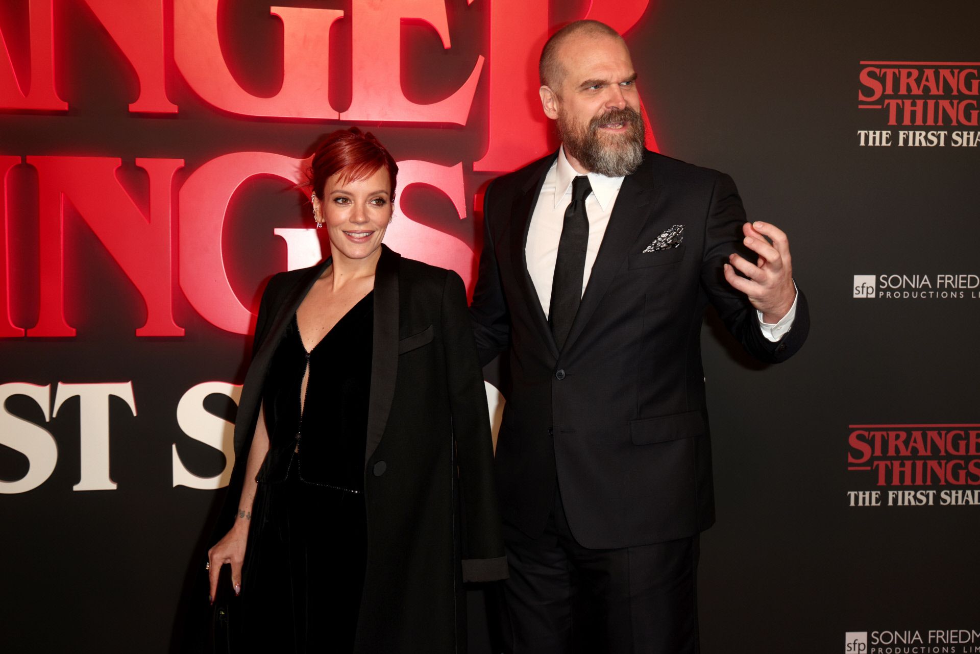 David Harbour junto a su exmujer, la cantante Lily Allen