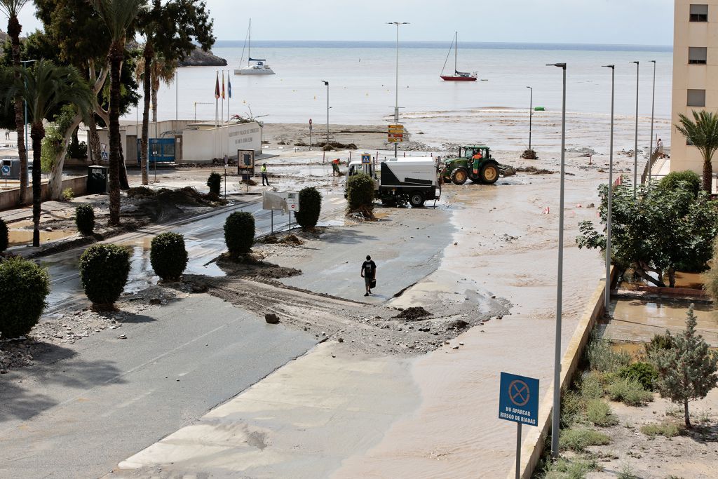 Estas son las imágenes que deja la DANA a su paso por Águilas