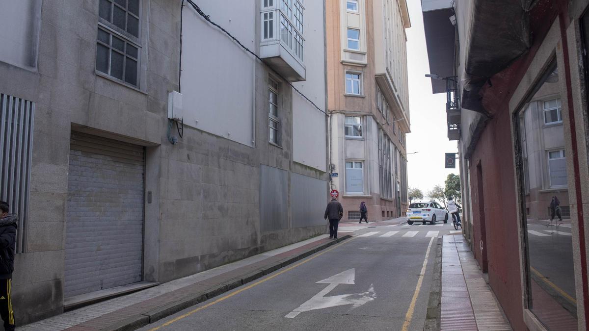 Rúa Alta, donde se subasta el usufructo de una vivienda.
