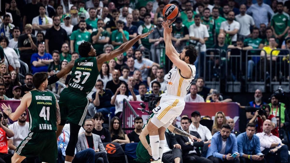 Sergio Llull, durante la final de la Euroliga
