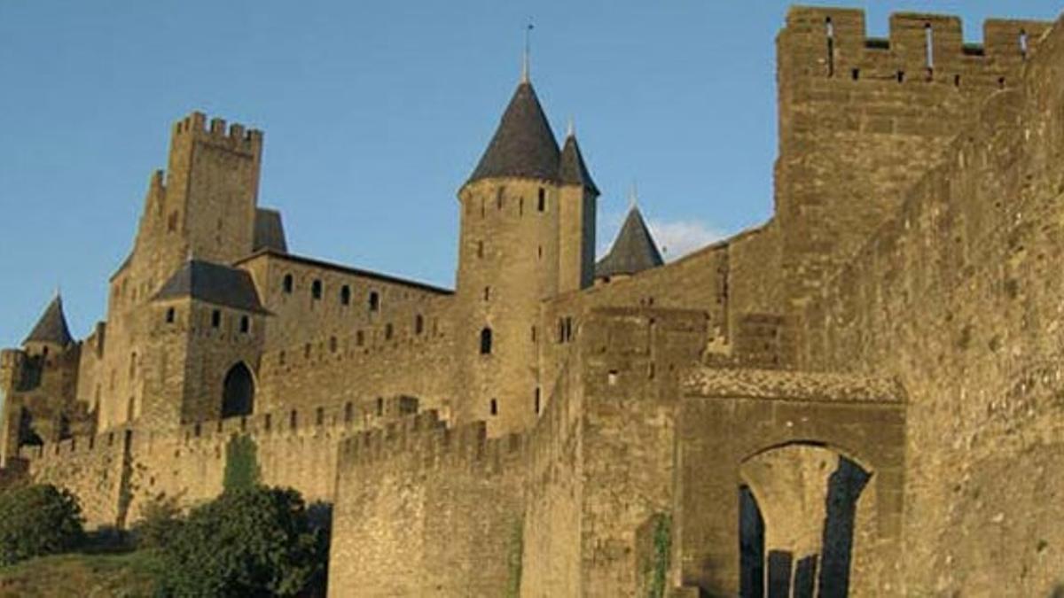 Fachada del Castillo medieval de Carcassone