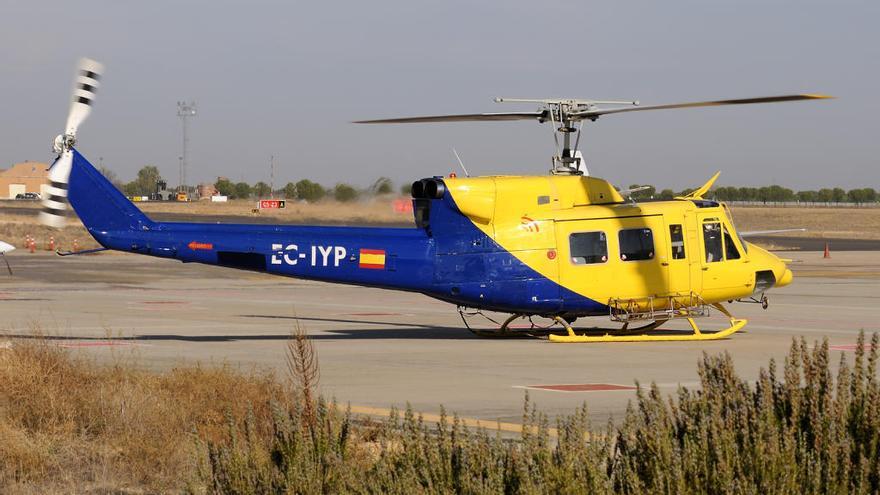 Helicóptero de la compañía.