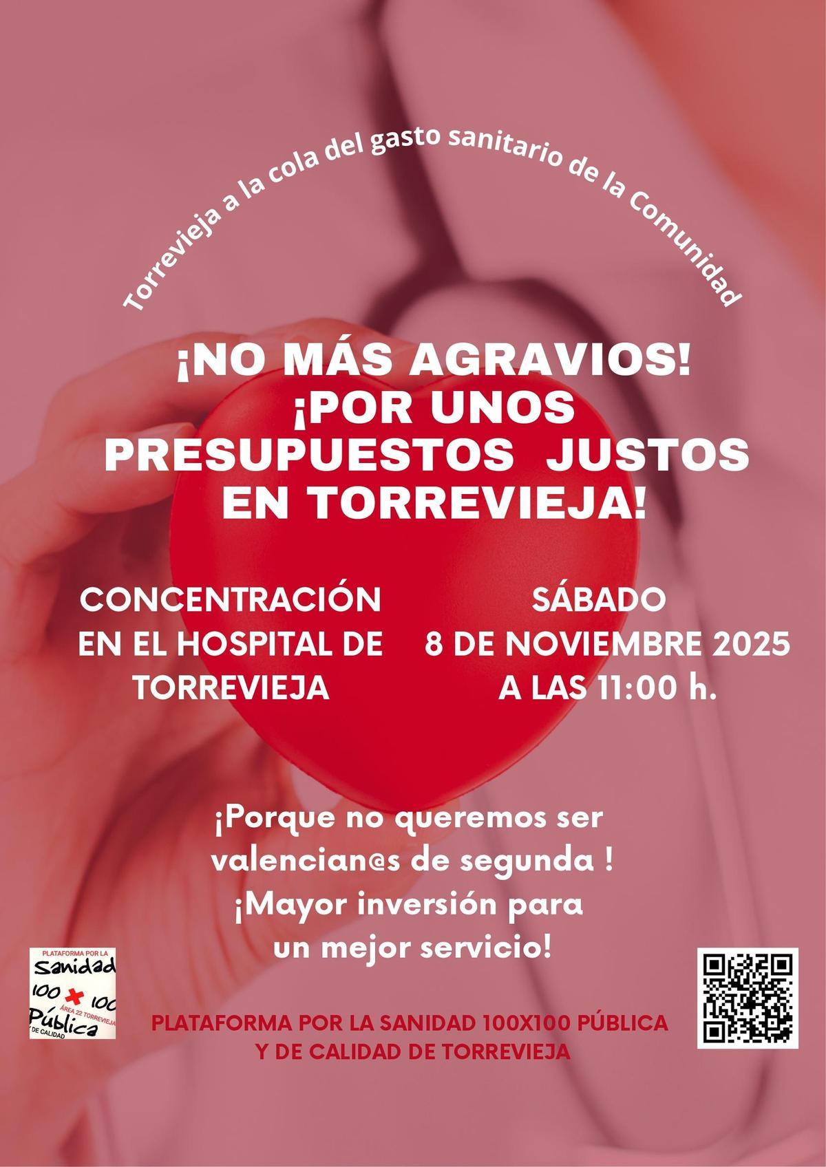 Cartel anunciador de la concentración