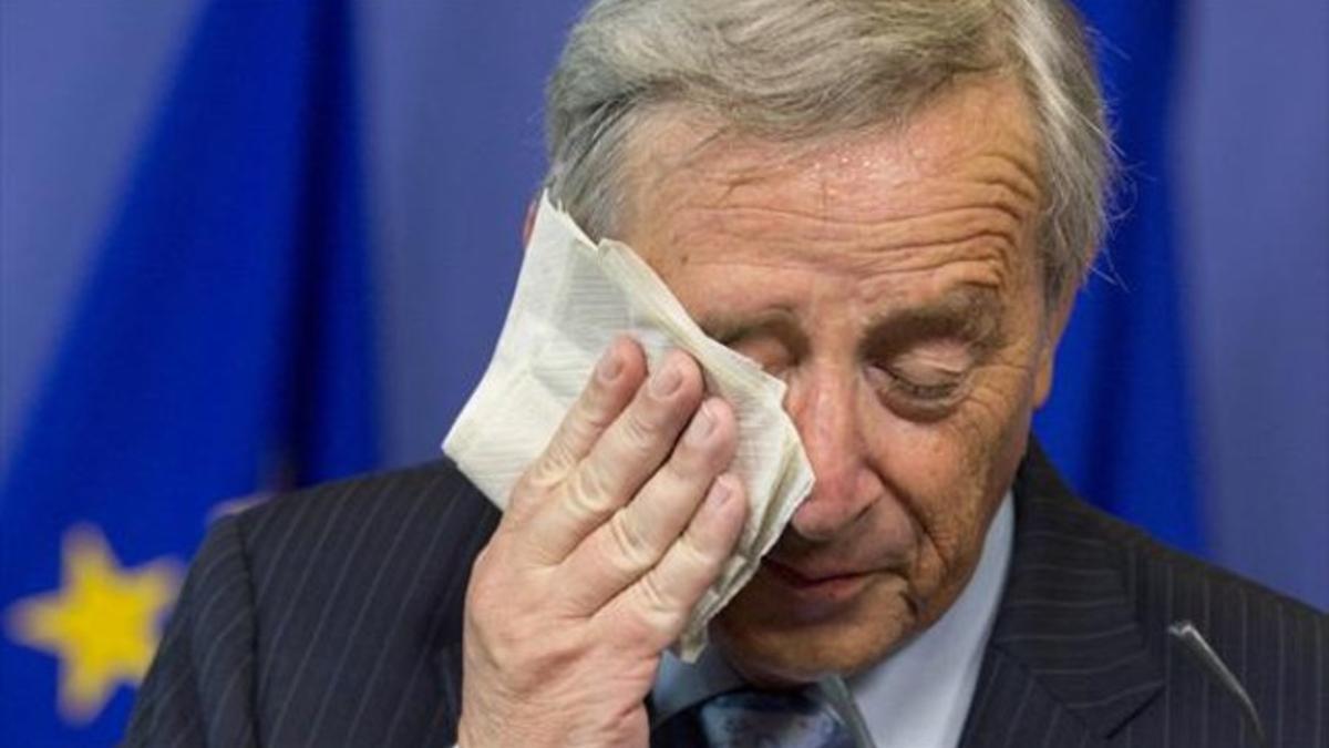 Jean-Claude Juncker, durante una conferencia de prensa en Bruselas.