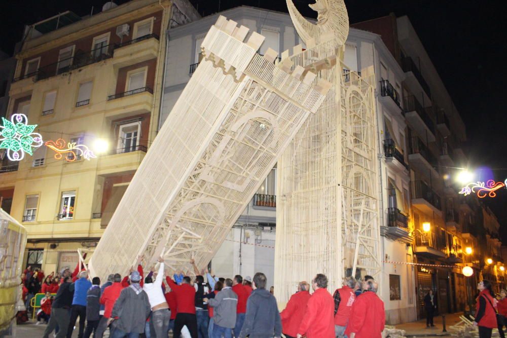 El espectáculo de plantar  "al tombe"