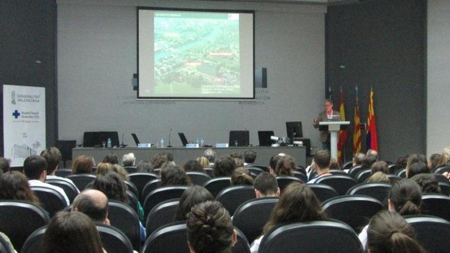 Un instante de las jornadas que ha acogido esta mañana el Hospital General para futuros MIR