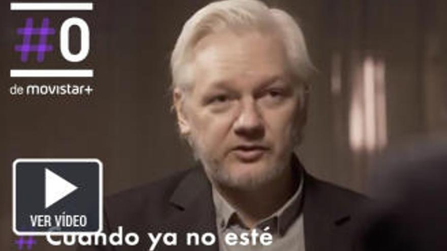 Julian Assange, durante su entrevista