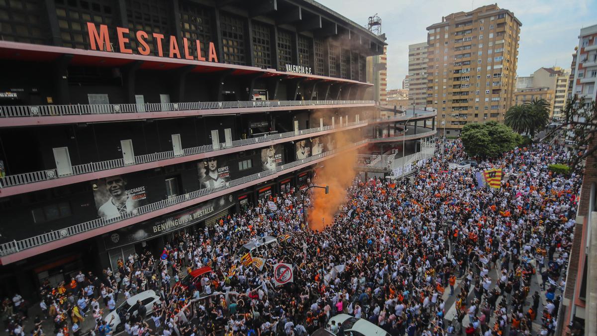 Una imagen de la afición del Valencia CF