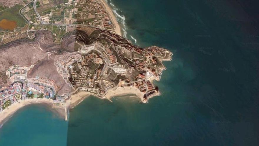 Imagen de satélite del Faro de Cullera.