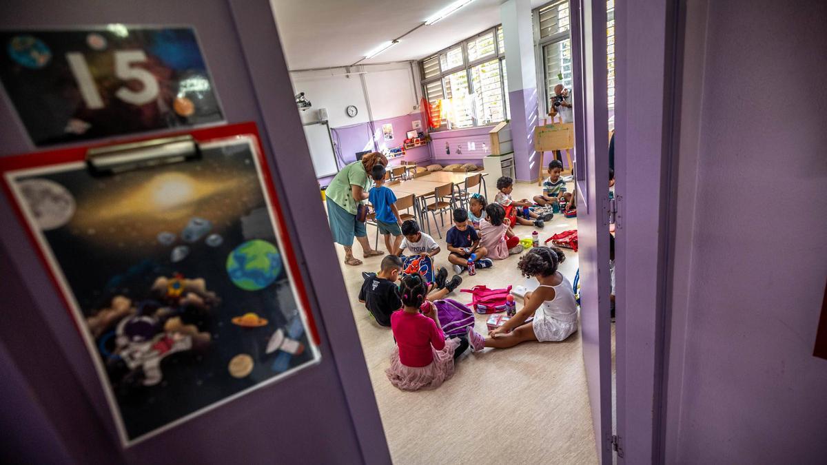 Aula de I5 en una escuela catalana, el curso pasado.