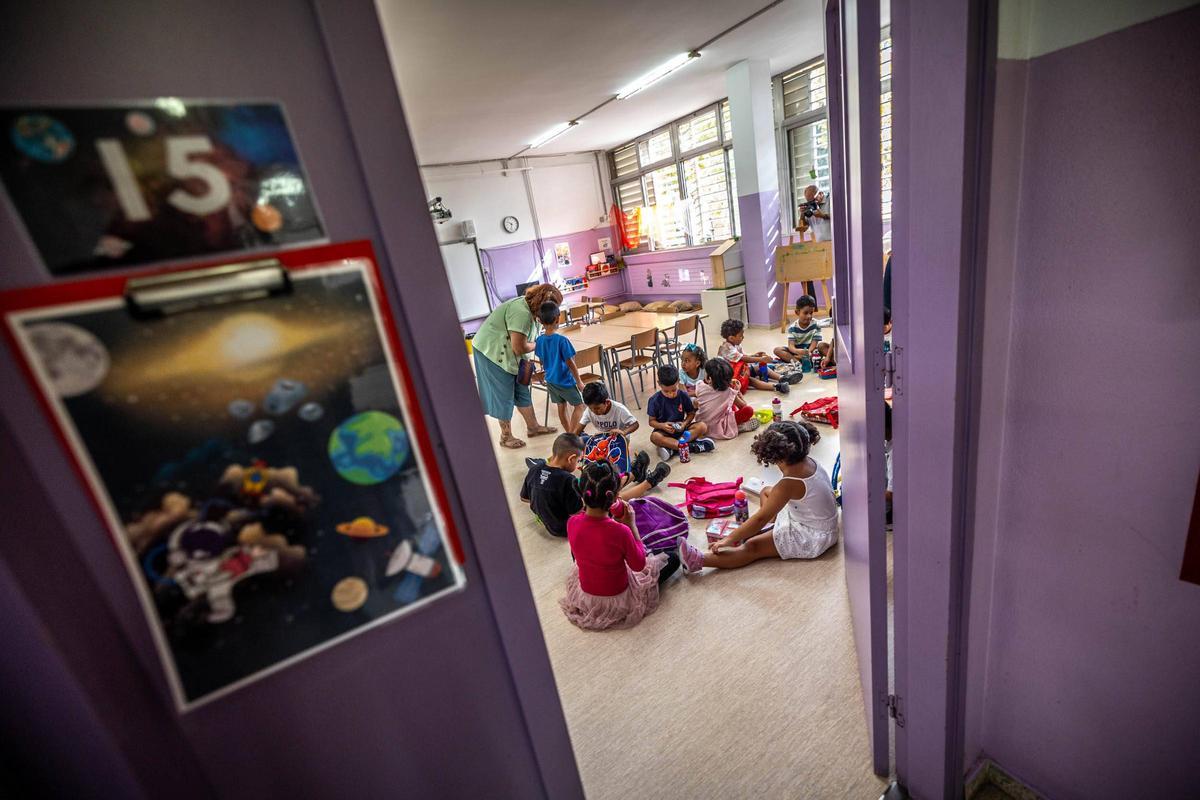 Aula de I5 en una escuela catalana, el curso pasado.