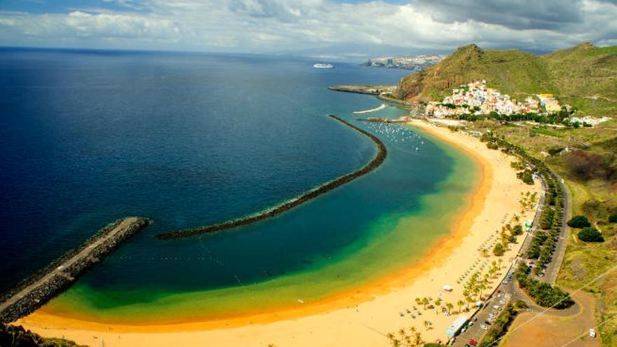 Playa de Las Teresitas en Santa Cruz.