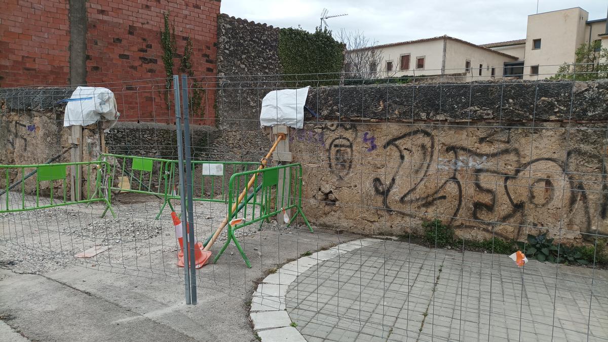 El tram de muralla defensiva havia perdurat en el temps