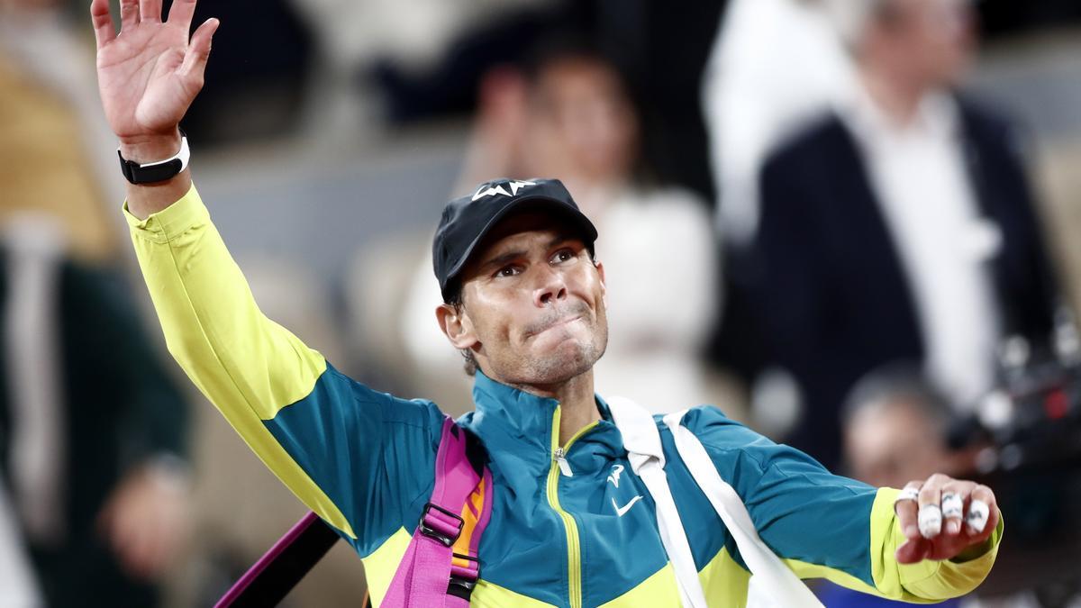 Nadal se despide de la afición tras clasificarse para semifinales.