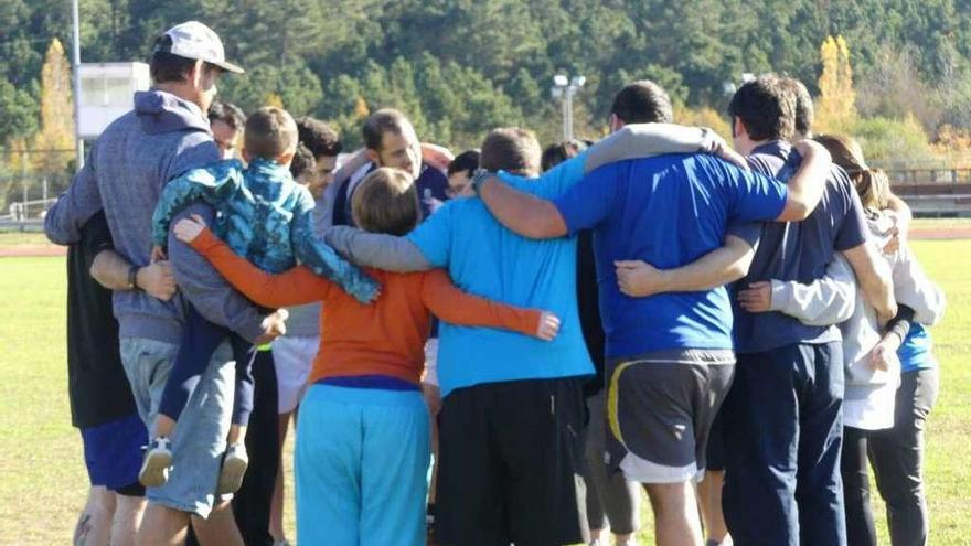 Un momento de uno de los entrenamientos del equipo de Rugby Inclusivo. // FdV