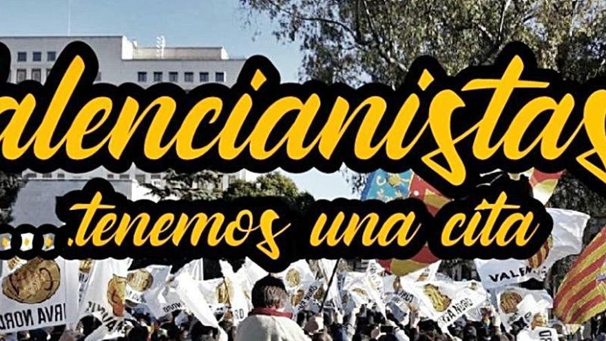 Manifestación contra Meriton el día del Derbi