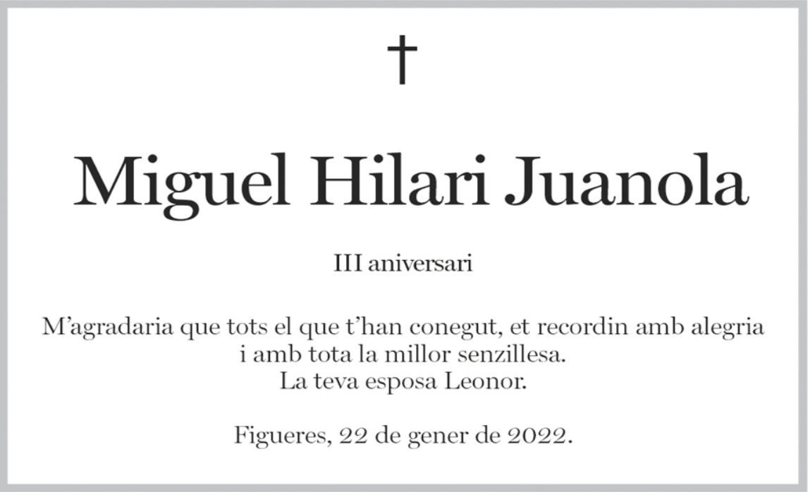 Miguel Hilari Juanola