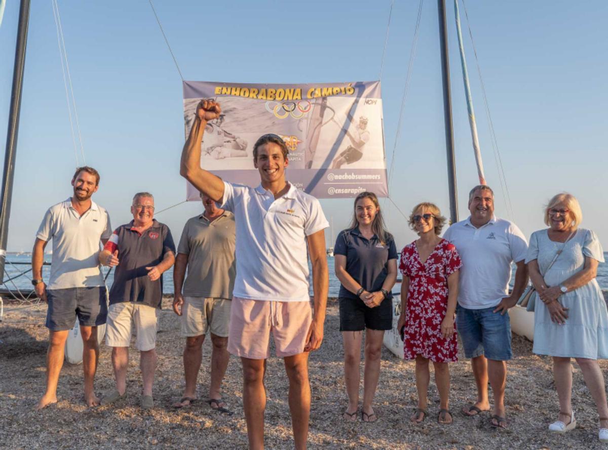Vela. Nacho Baltasar, el día que fue homenajeado en el CN Sa Ràpita Vela. Nacho Baltasar, el día que fue homenajeado en el CN Sa Ràpita